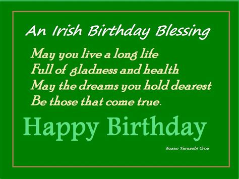 Traditional Irish Blessings for a Birthday