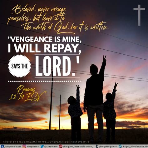"Vengeance is Mine": The Command to Leave Judgment to God