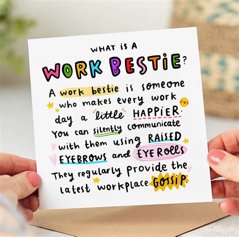 Warm & Friendly Messages for Your Work Bestie