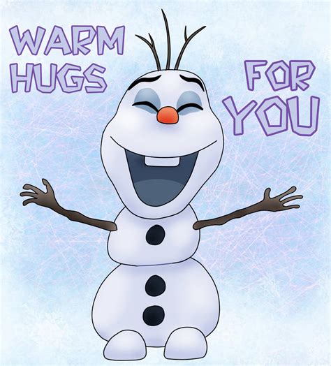 Warm Hugs from Olaf: Joyful Wishes for a Fun Night
