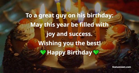 Warm & Respectful Wishes for a Great Guy