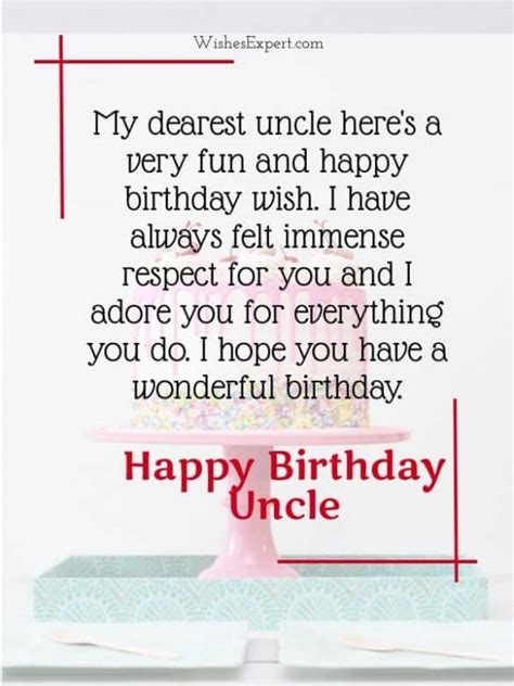 Warm & Respectful Wishes for an Uncle-in-Law or Distant Uncle