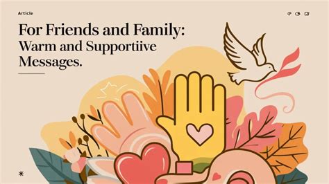 Warm & Supportive Messages for Friends & Family