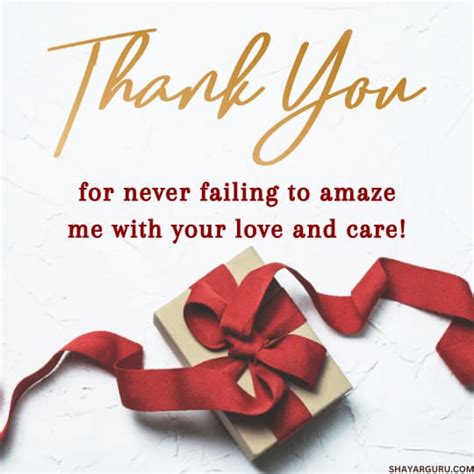 Warm Thank Yous for Your Partner or Spouse