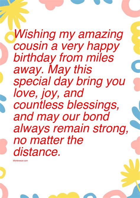 Warm Wishes for a Cousin Across the Miles