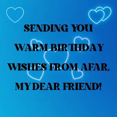 Warm Wishes for a Friend Who's Far Away