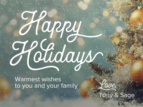Warm Wishes for Family and Loved Ones