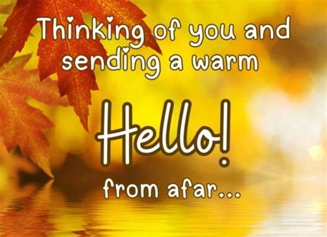 Warm Wishes from Afar