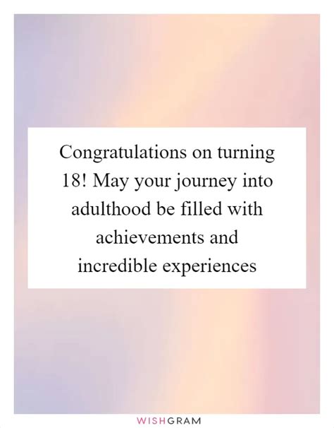 Welcome to Adulthood: Inspirational Wishes for Your Journey Ahead