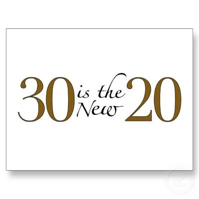 Welcome to the 'Dirty Thirty' Club