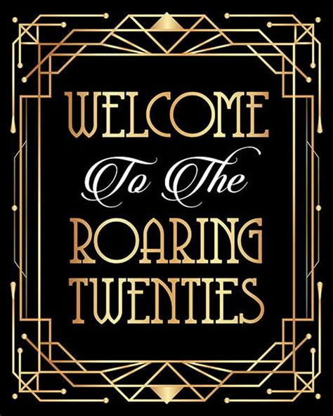 Welcome to Your Roaring Twenties