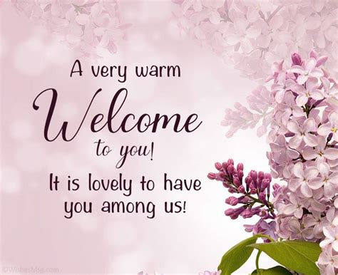 Welcoming & Appreciative Wishes