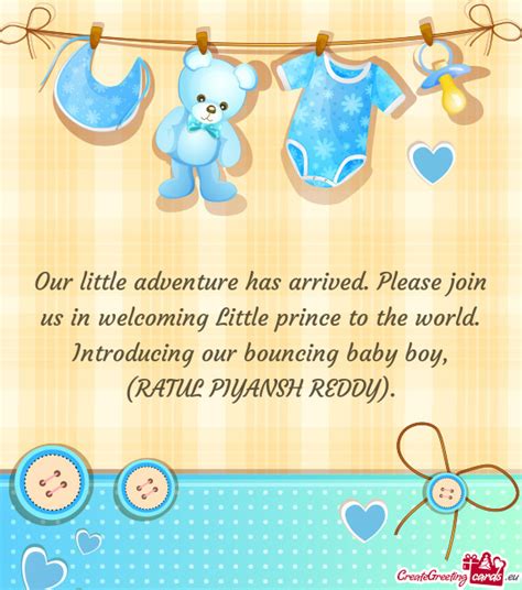 Welcoming Your Little Prince & Future Adventurer