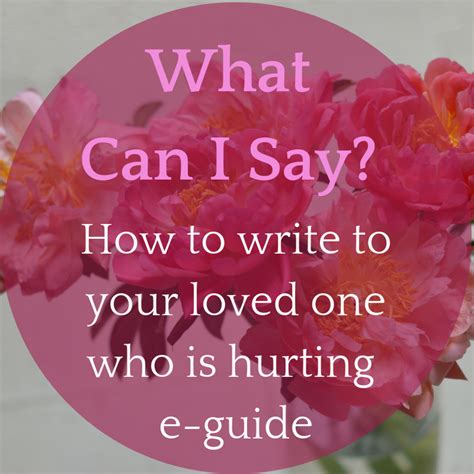 What to Say to a Loved One Who Is Hurting