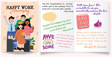 What to Write in a Group Card from the Office