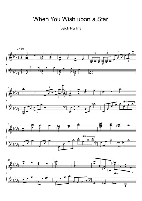 "When You Wish Upon a Star" Inspired Notes