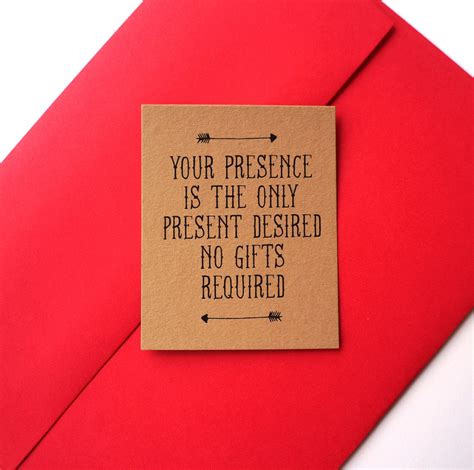 When Your Presence (and This Card) is the Present