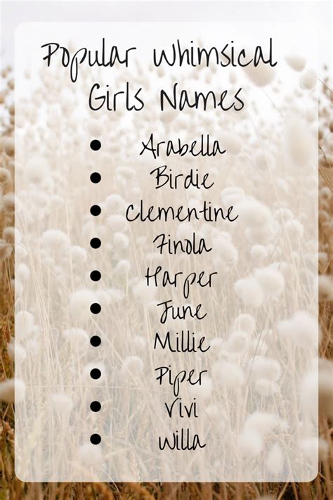 Whimsical & Playful Names