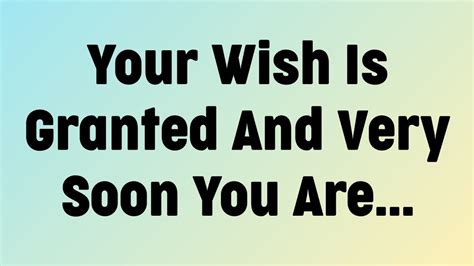 Wise & Gentle Warnings Before the Wish is Granted