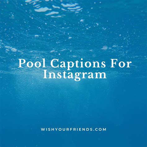 Wish-Granting Captions for Your Poolside Photos