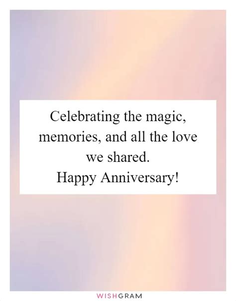 Wishes Celebrating Shared Memories