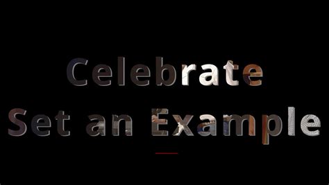 Wishes Celebrating the Example You Set