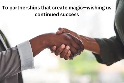 Wishes Focused on Partnership & Success