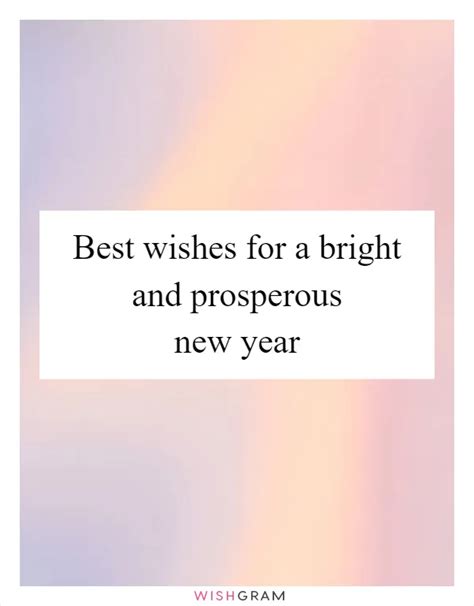 Wishes for a Bright & Prosperous New Year
