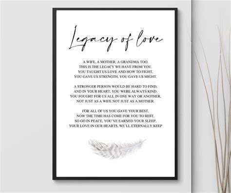 Wishes for a Legacy of Love, Not Things