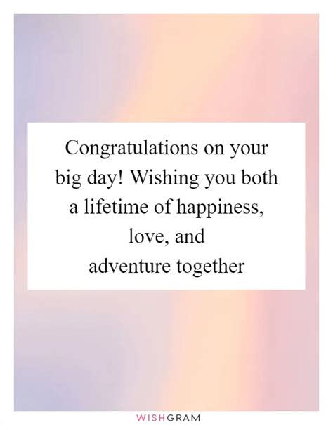Wishes for a Lifetime of Adventure Together