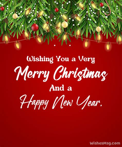Wishes for a Merry Christmas *and* a Happy New Year