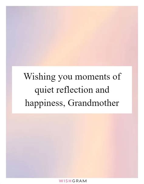 Wishes for a Moment of Quiet Reflection