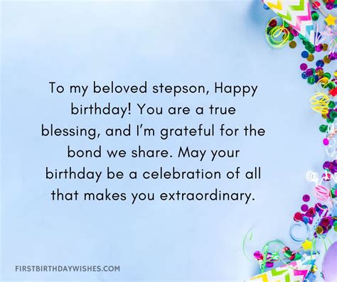Wishes for a Newer Stepson
