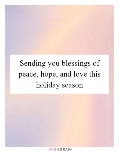 Wishes for a Peaceful & Hopeful Holiday Season
