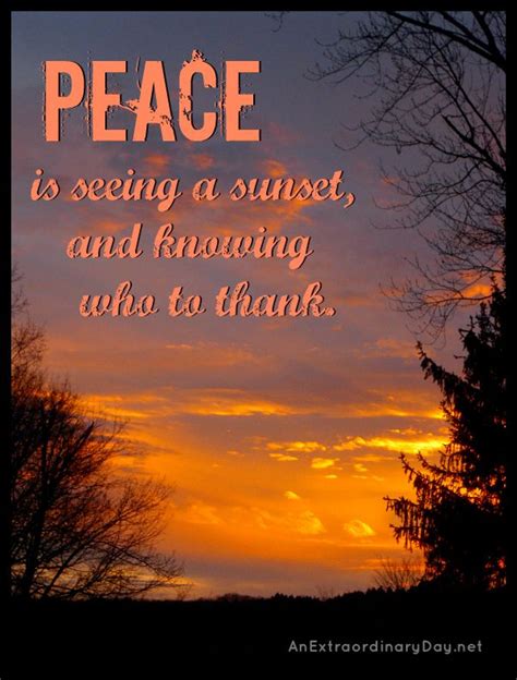 Wishes for a Quiet, Peaceful Sunset Ending