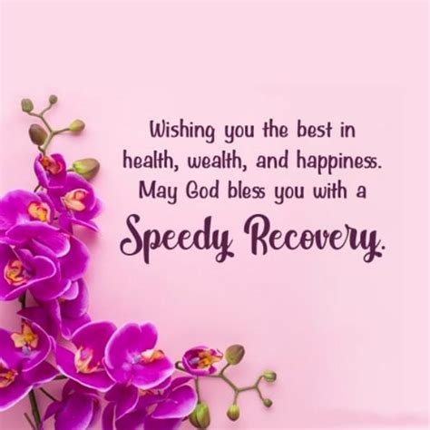 Wishes for a Speedy & Strong Recovery