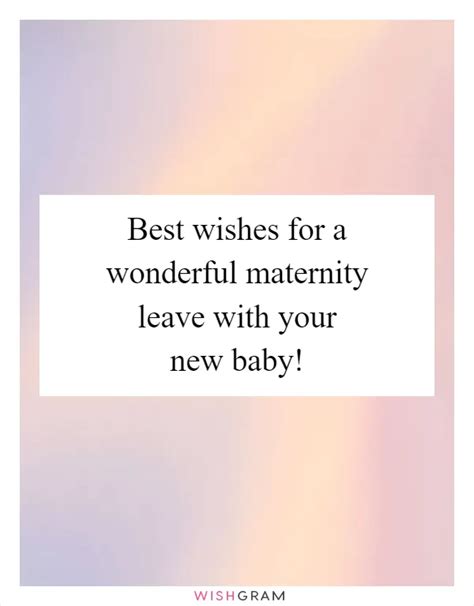 Wishes for a Wonderful Parental Leave