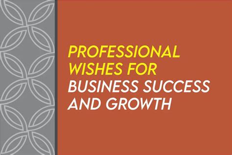 Wishes for Brand Success and Growth