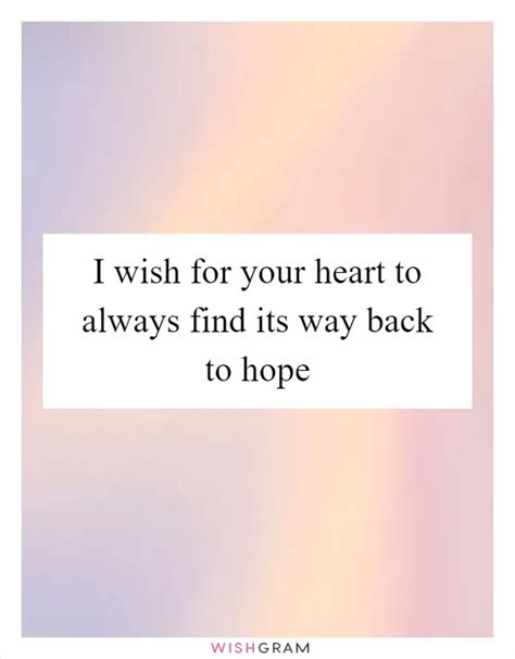 Wishes for Love to Find Its Way