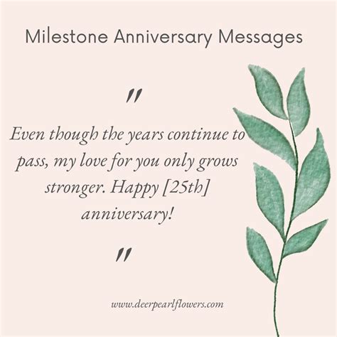 Wishes for Milestone Anniversaries (1st, 5th, 10th, and Beyond)