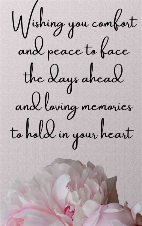 Wishes for Peace, Comfort & Cherished Remembrance
