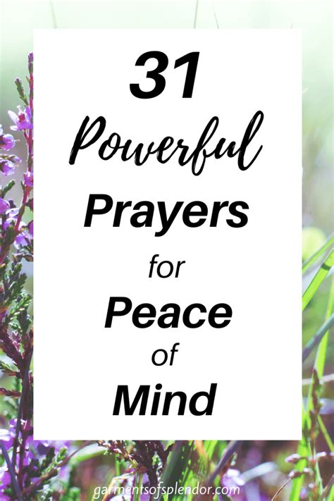 Wishes for Peace of Mind and a Healthy Spirit