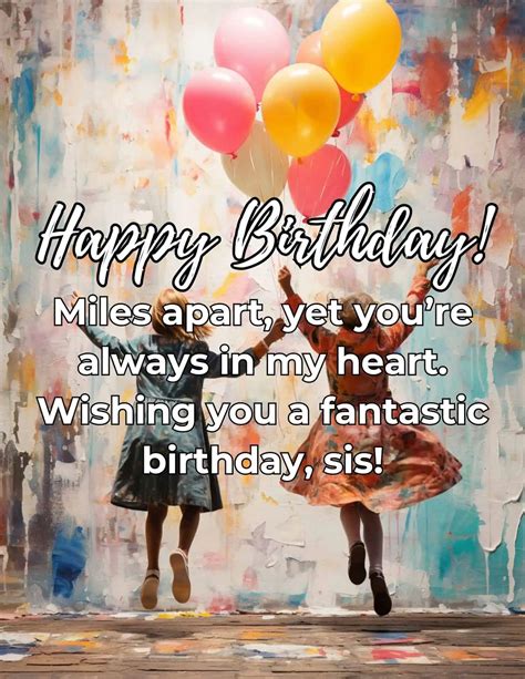 Wishes for Siblings Miles Apart, but Close at Heart