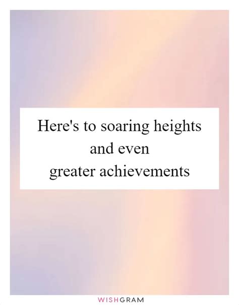 Wishes for Soaring to New Heights