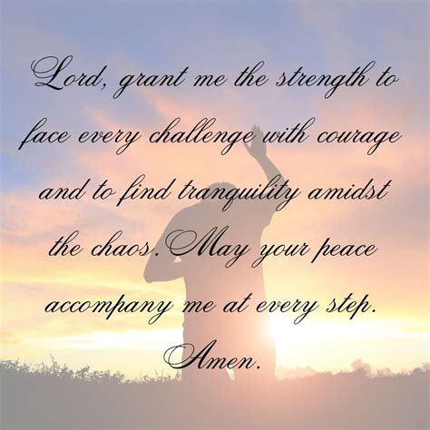 Wishes for Strength and Heavenly Peace