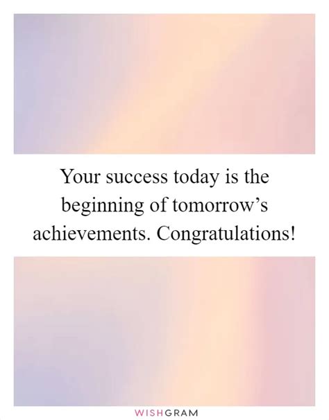 Wishes for Success, Achievements, and New Beginnings