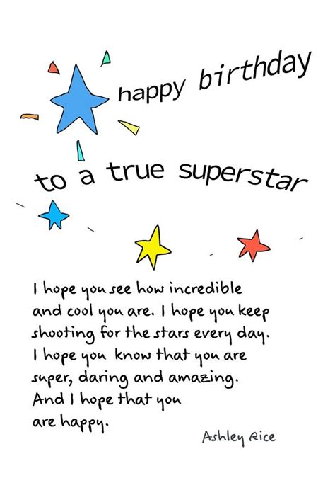 Wishes for the Birthday Superstar
