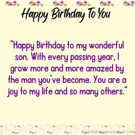 Wishes for the Man You've Become
