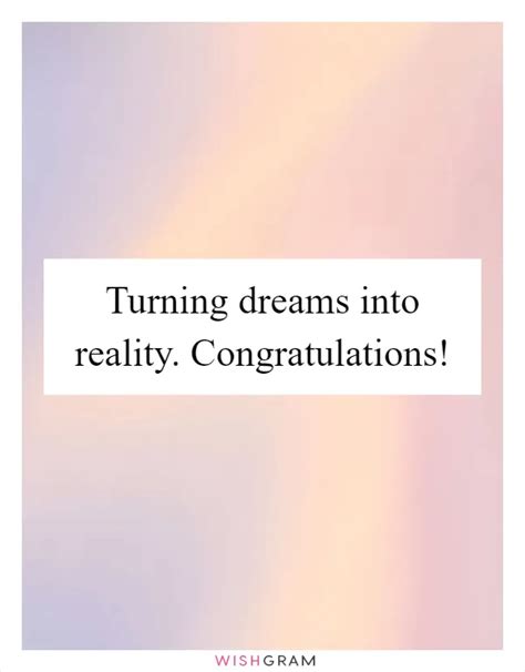 Wishes for Turning Dreams into Reality