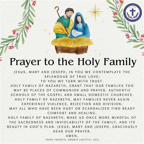 Wishes Inspired by the Holy Family